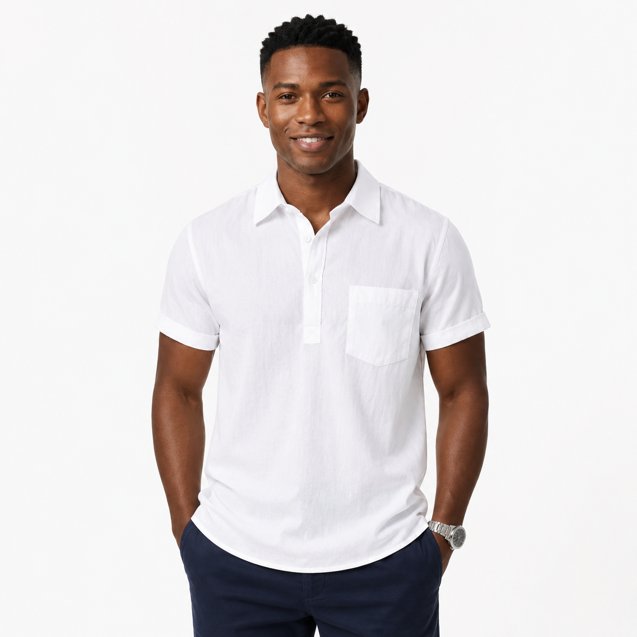 Linen Polo Shirt