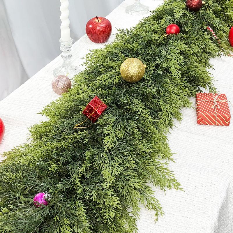 Faux Cypress Christmas Garland
