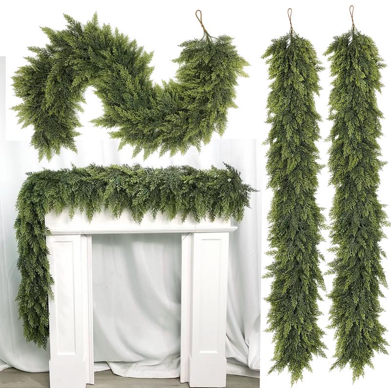 Faux Cypress Christmas Garland