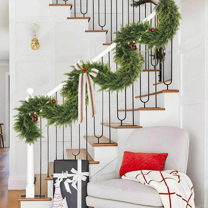 Faux Cypress Christmas Garland