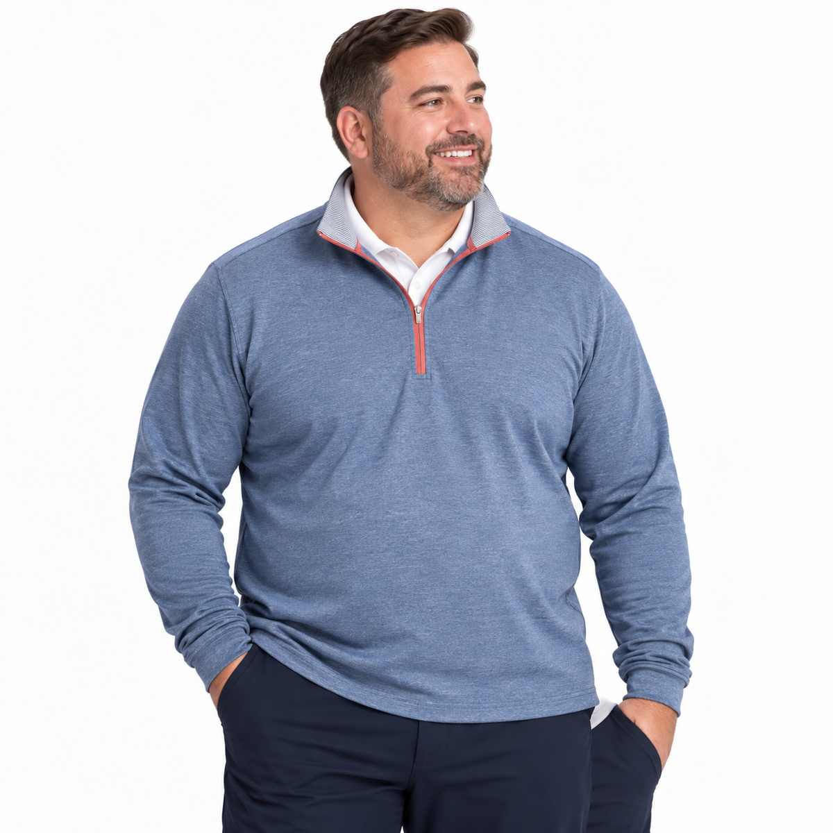 Moisture Wicking Quarter Zip Pullover