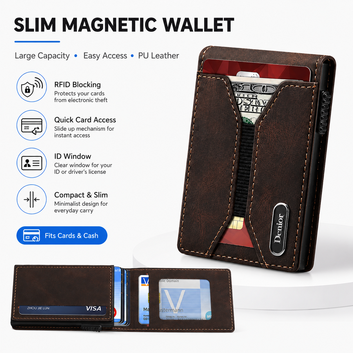 Denior MagPop Wallet