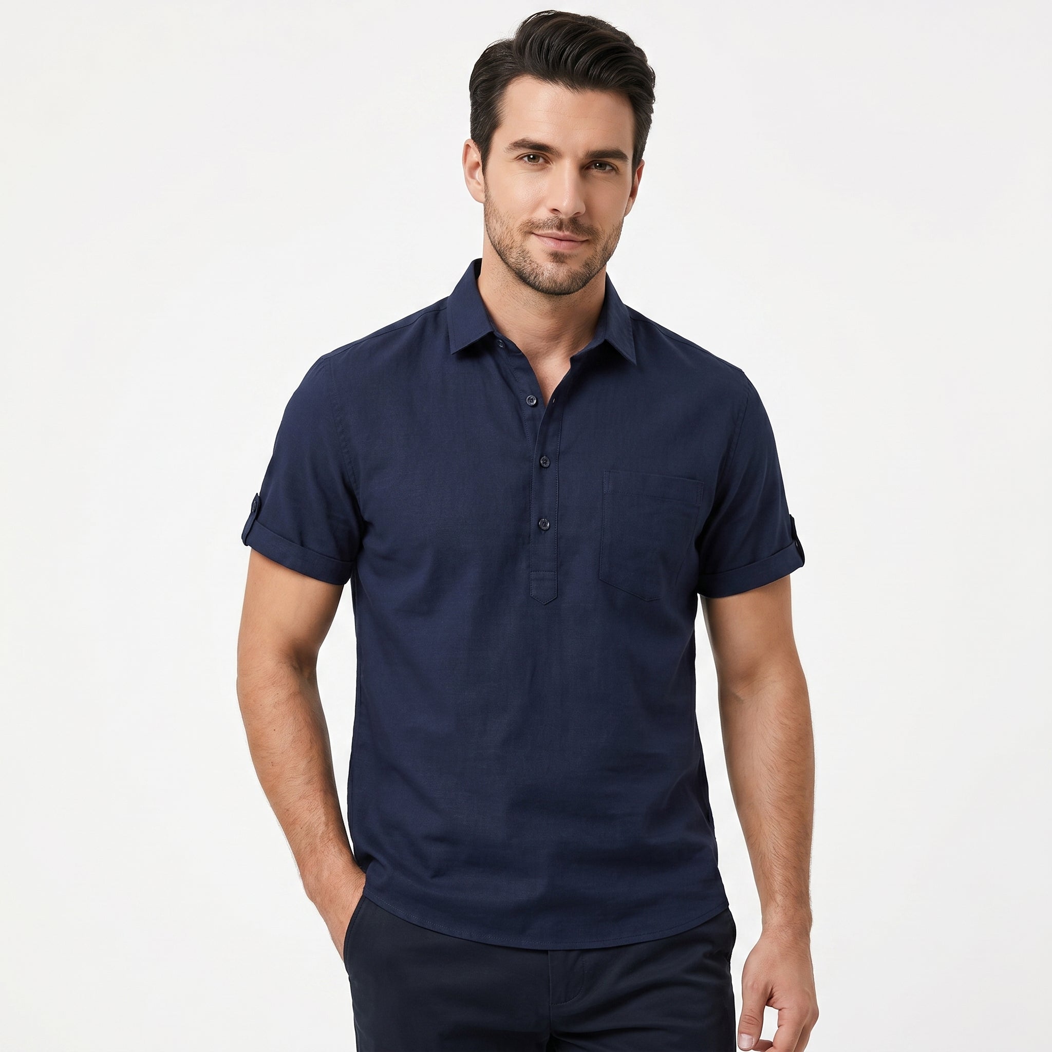 Linen Polo Shirt