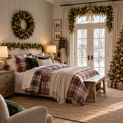 Faux Cypress Christmas Garland
