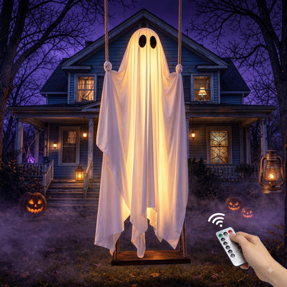 The Midnight Guest – 5FT Light-Up Swinging Ghost