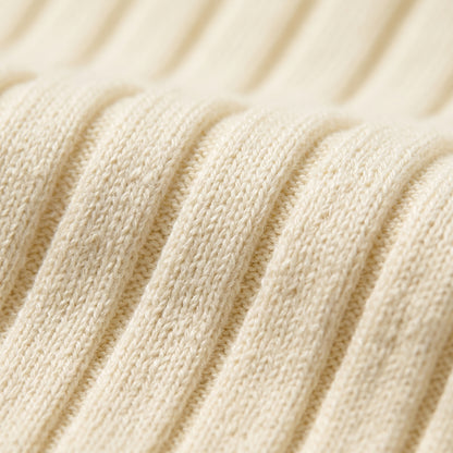 Ribbed Knit Polo Shirt