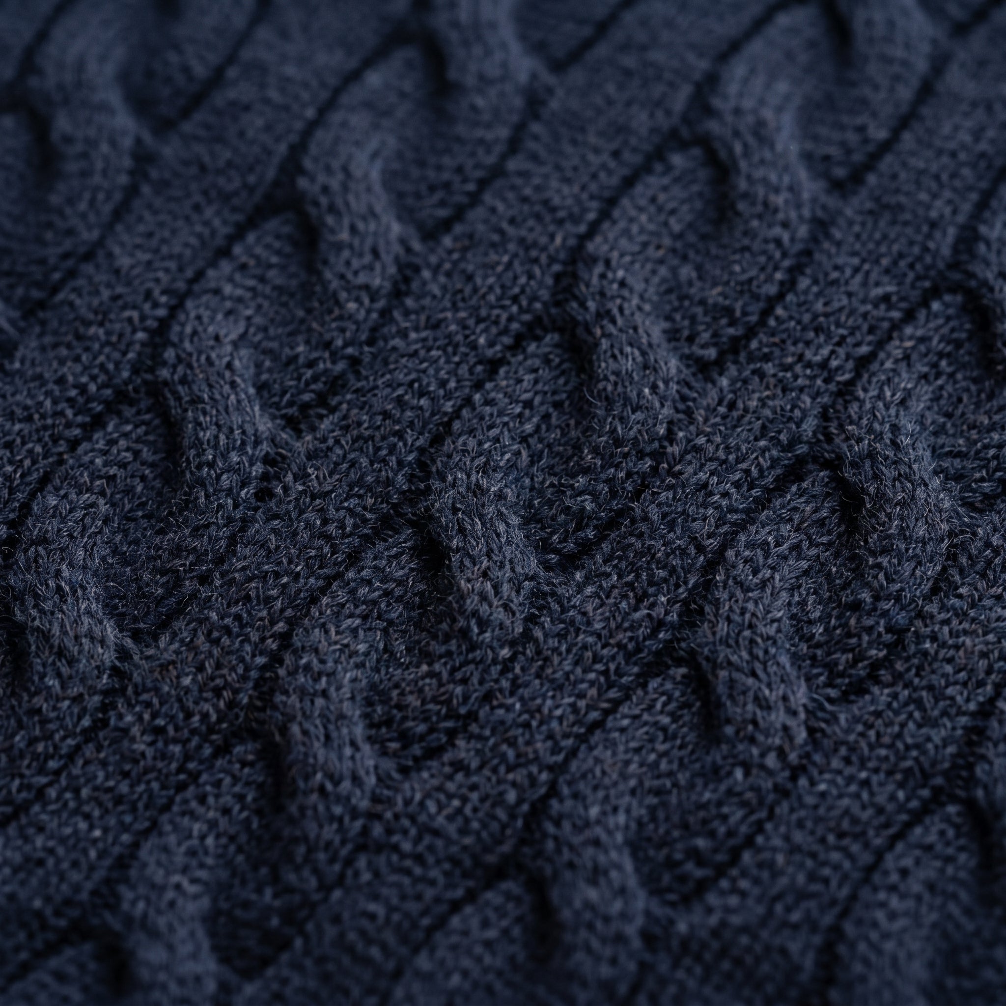 Cable Knit Polo Shirt