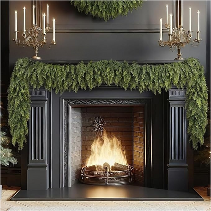 Faux Cypress Christmas Garland