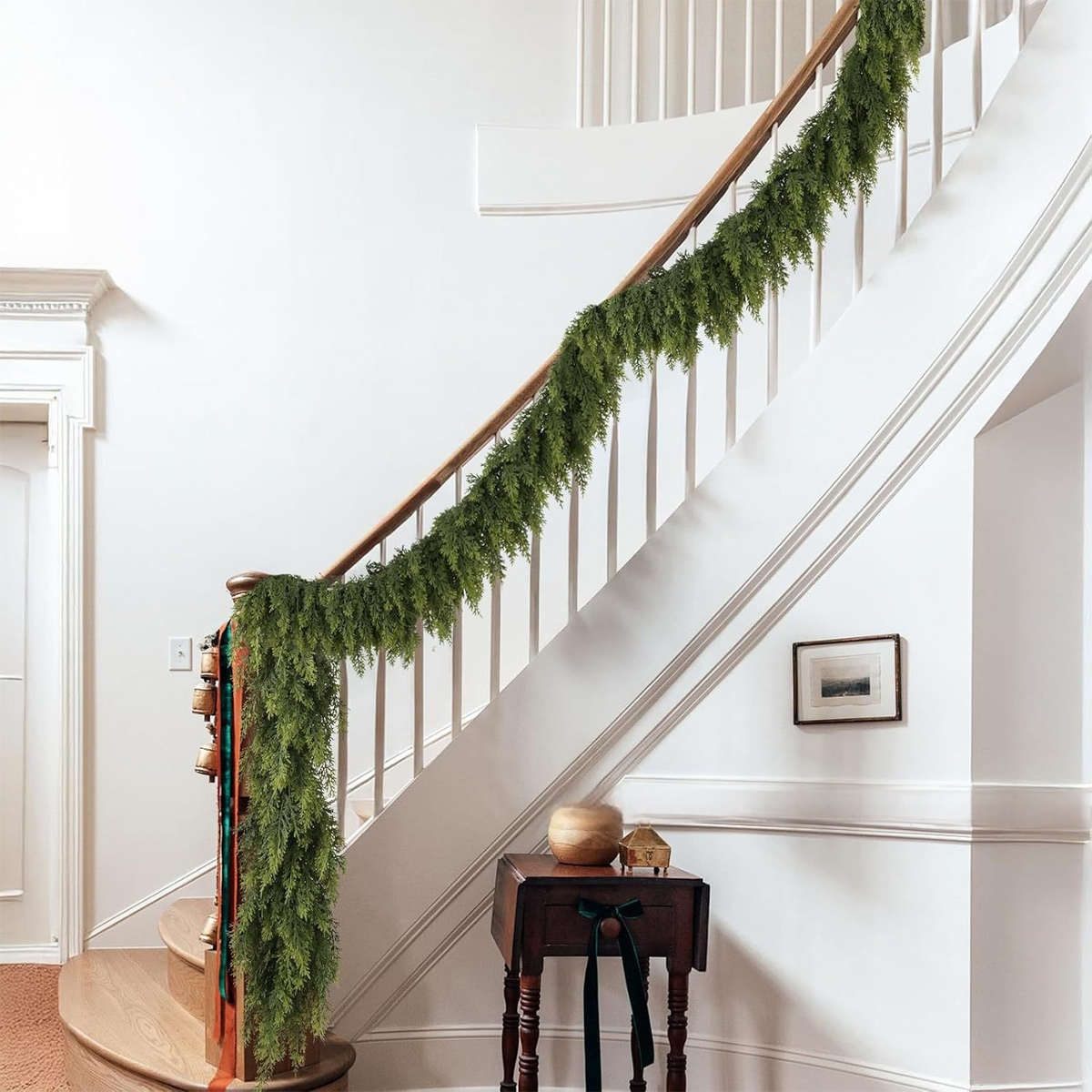 Faux Cypress Christmas Garland