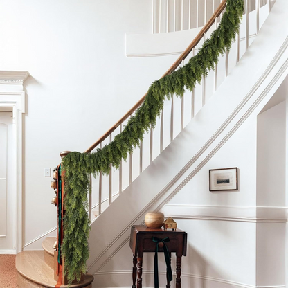 Faux Cypress Christmas Garland