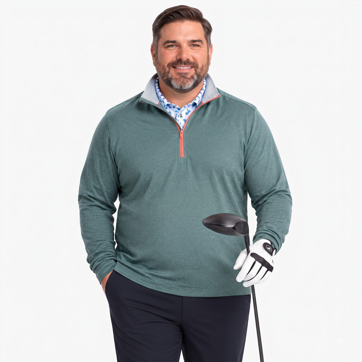 Moisture Wicking Quarter Zip Pullover