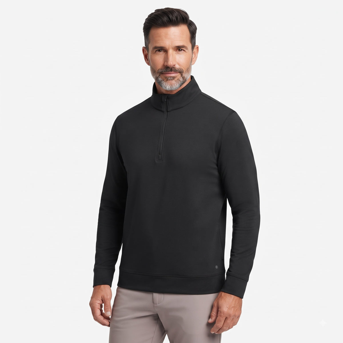 Ultra-Soft Brushed Fleece Lining Quarter zip Sweatshirt