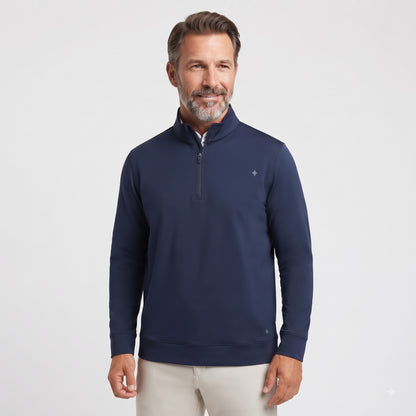Ultra-Soft Brushed Fleece Lining Quarter zip Sweatshirt