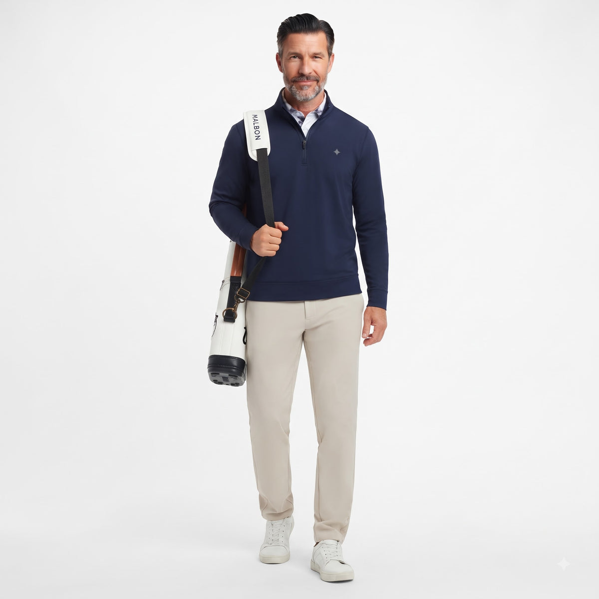 Ultra-Soft Brushed Fleece Lining Quarter zip Sweatshirt