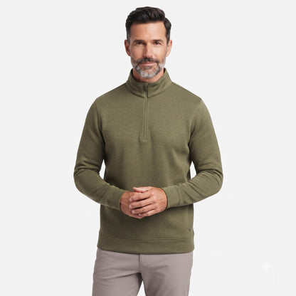 Ultra-Soft Brushed Fleece Lining Quarter zip Sweatshirt