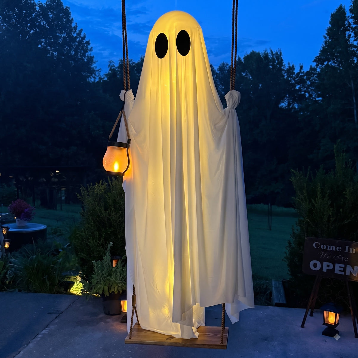 The Midnight Guest – 5FT Light-Up Swinging Ghost