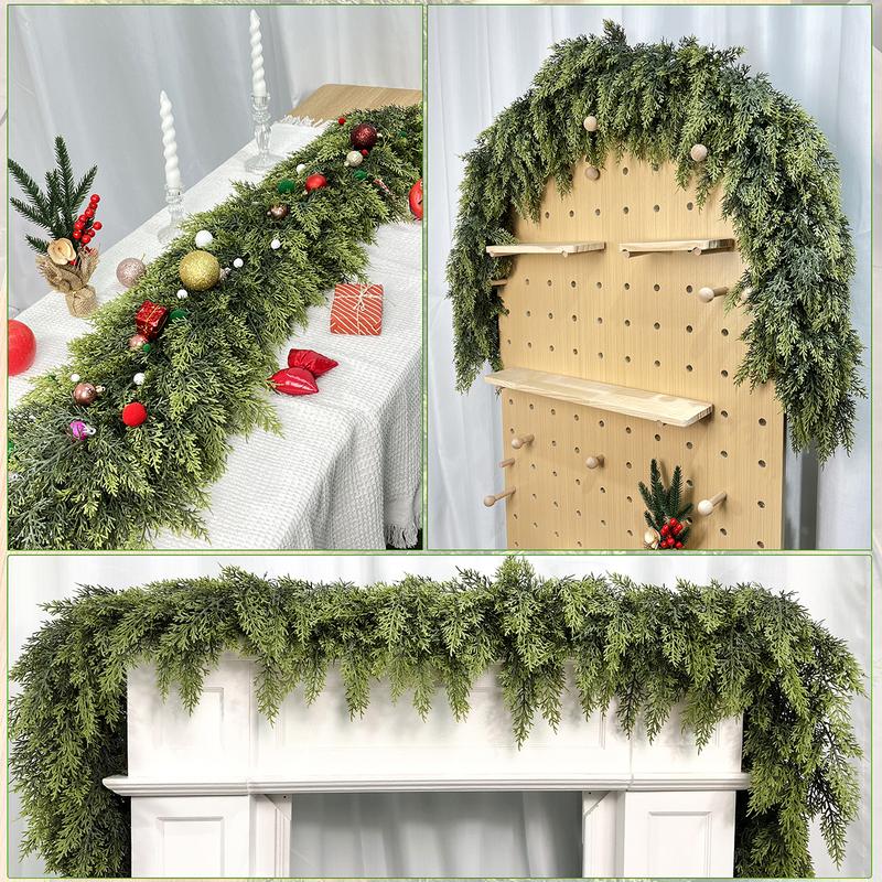 Faux Cypress Christmas Garland